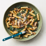 Chickpea Pasta with Mushrooms & Kale Chickpea Pasta with Mushrooms & Kale