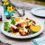 grilled peaches with honey Grilled Peaches with Honey Mascarpone