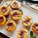Grilled Peaches with Cinnamon Sugar Butter Grilled Peaches with Cinnamon Sugar Butter